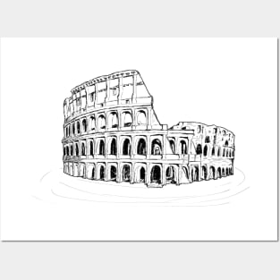 Hand drawn Colosseum Posters and Art